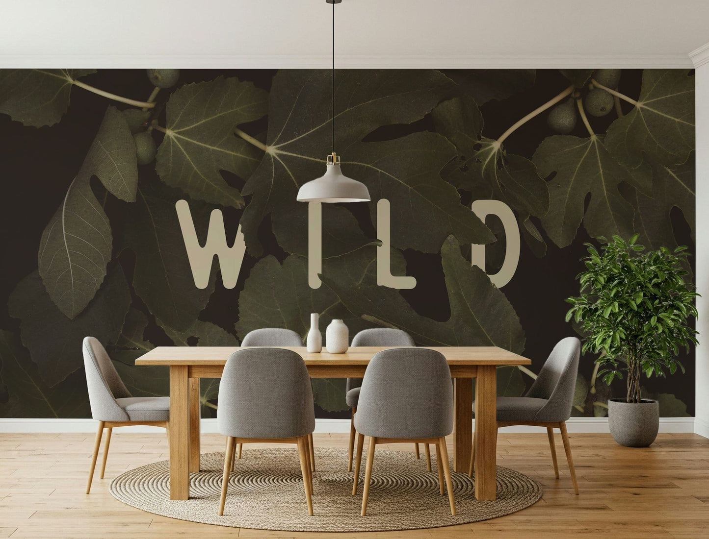 Fig Leaves: Stay Wild Wall Mural -2489734
