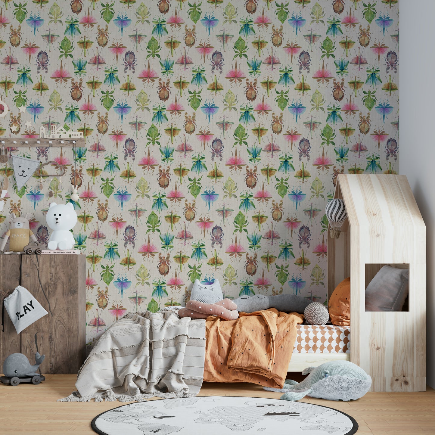 In Plain Sight: Stick & Leaf Insects in Camouflage Wallpaper⁠