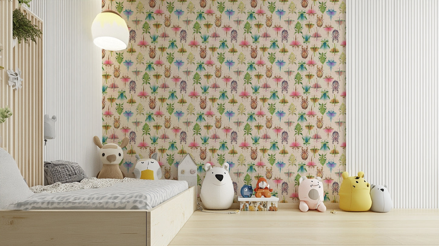 In Plain Sight: Stick & Leaf Insects in Camouflage Wallpaper⁠