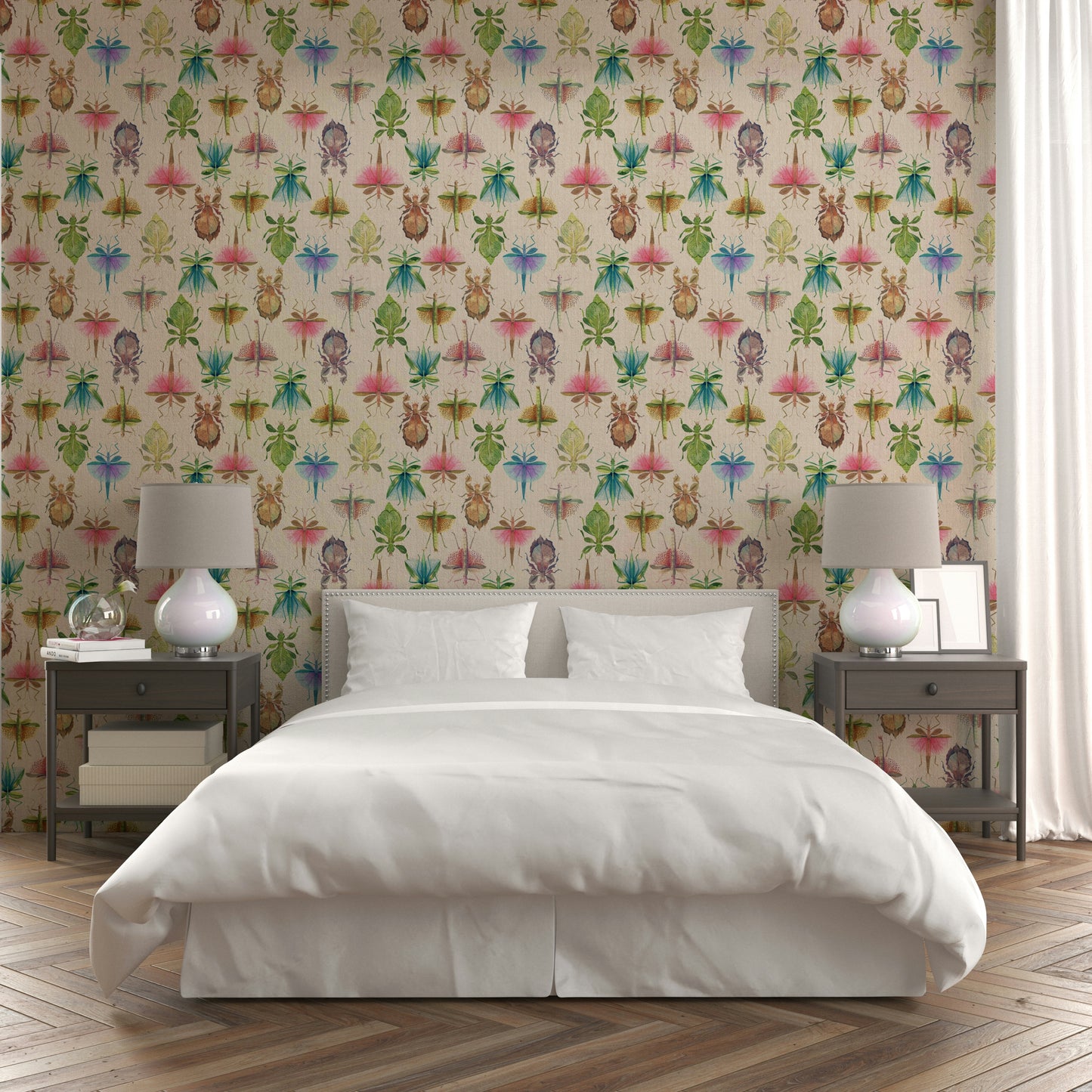 In Plain Sight: Stick & Leaf Insects in Camouflage Wallpaper⁠