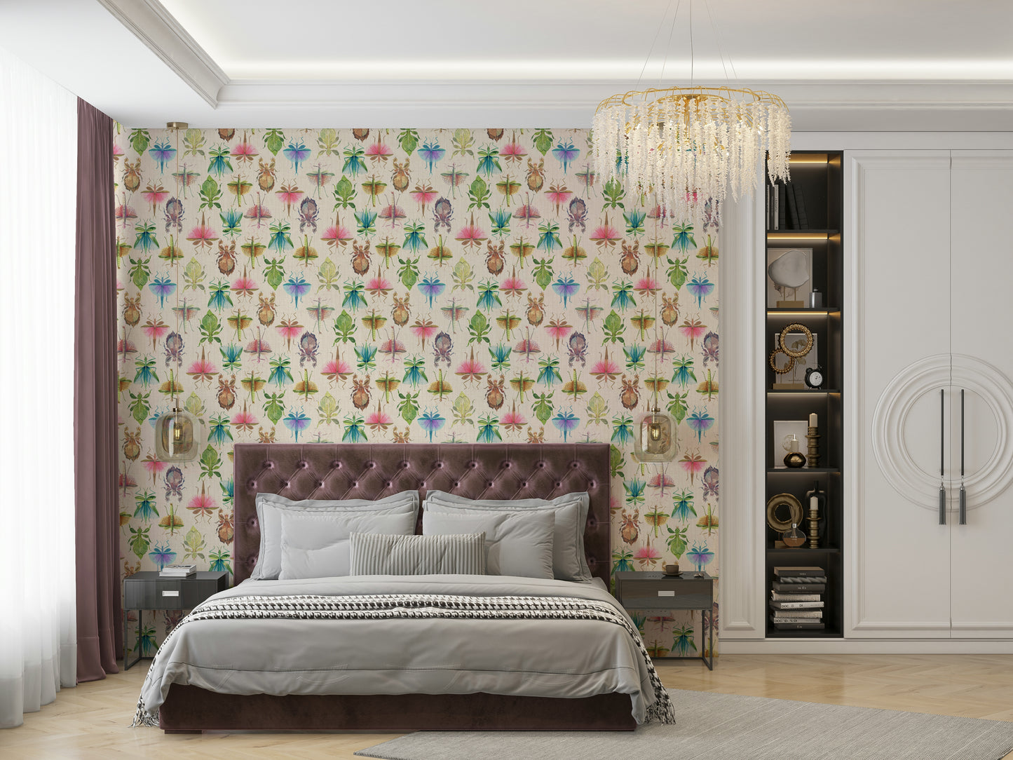 In Plain Sight: Stick & Leaf Insects in Camouflage Wallpaper⁠