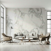 Decorative wall mural combining stone effect patterns and neutral hues for stylish, timeless interiors.