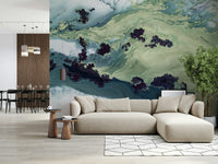 A contemplative gentle stone wallpaper mural for a feature wall.