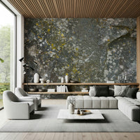 Stone-inspired wallpaper with detailed rock textures and natural shading.