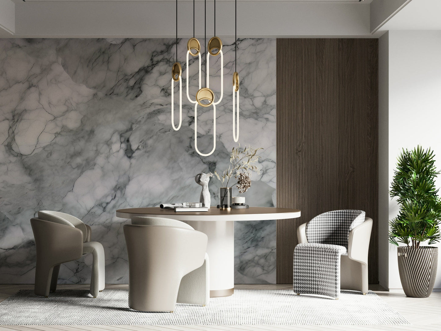 Wall mural depicting rugged stone surfaces for a timeless, nature-inspired aesthetic.