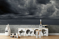 A classic ocean wallpaper for walls with a coastal theme.

