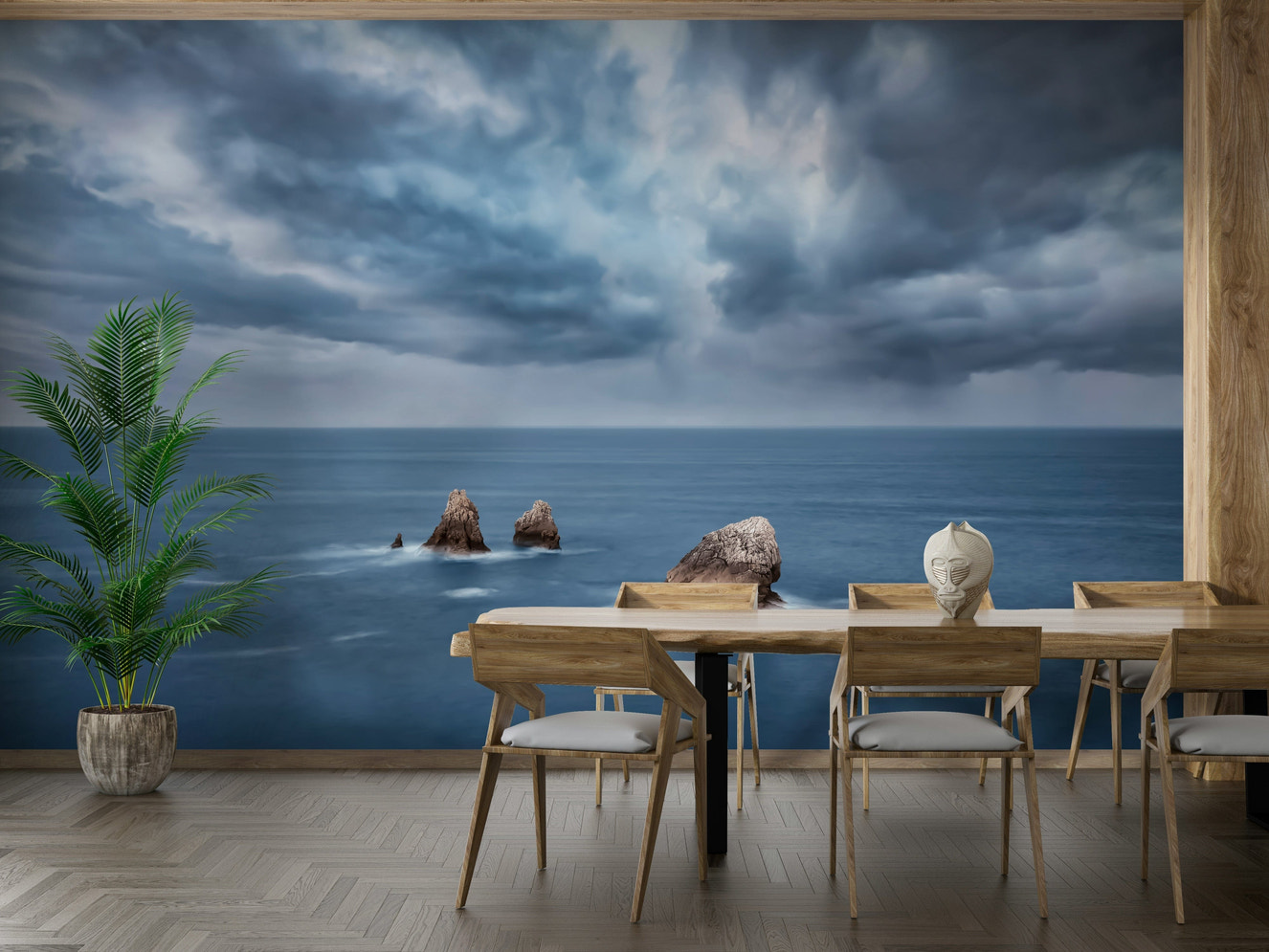 Moody Ocean Vista Wall Mural