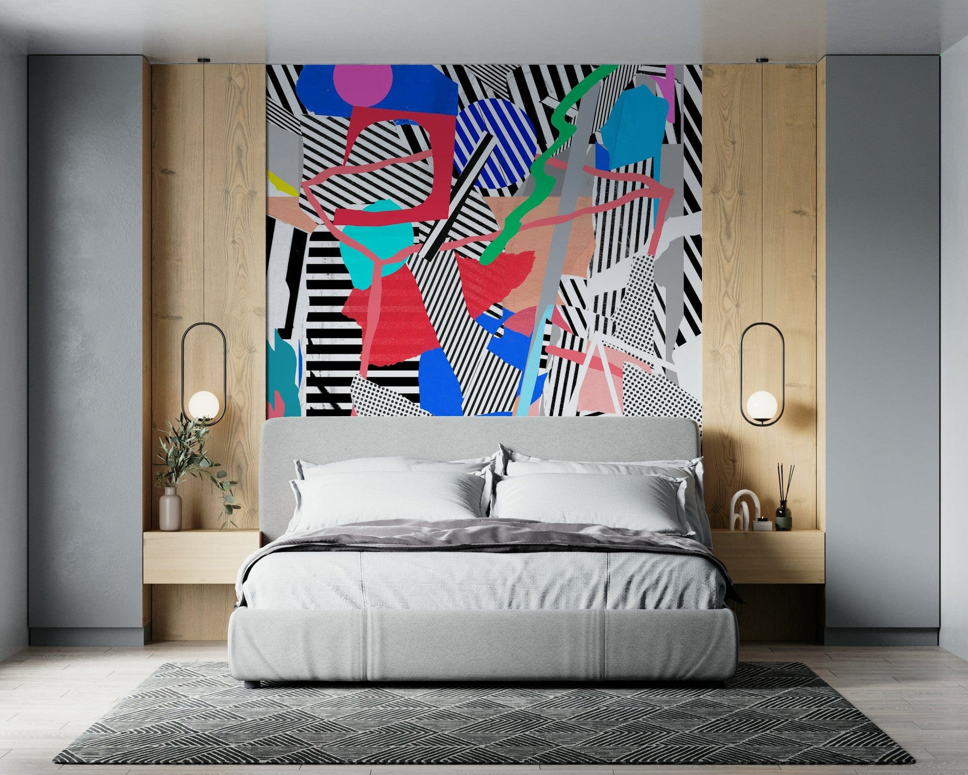A classic abstract design wallpaper for walls.