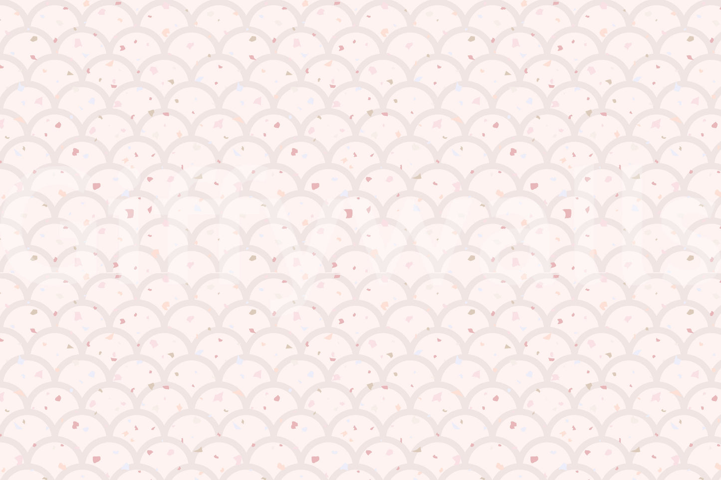 Soft pink scallop design in a modern bathroom for a fresh and airy atmosphere.