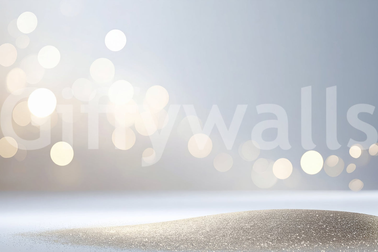 Neutral tone Subtle Sparkle Wall Mural with a sophisticated dust effect.