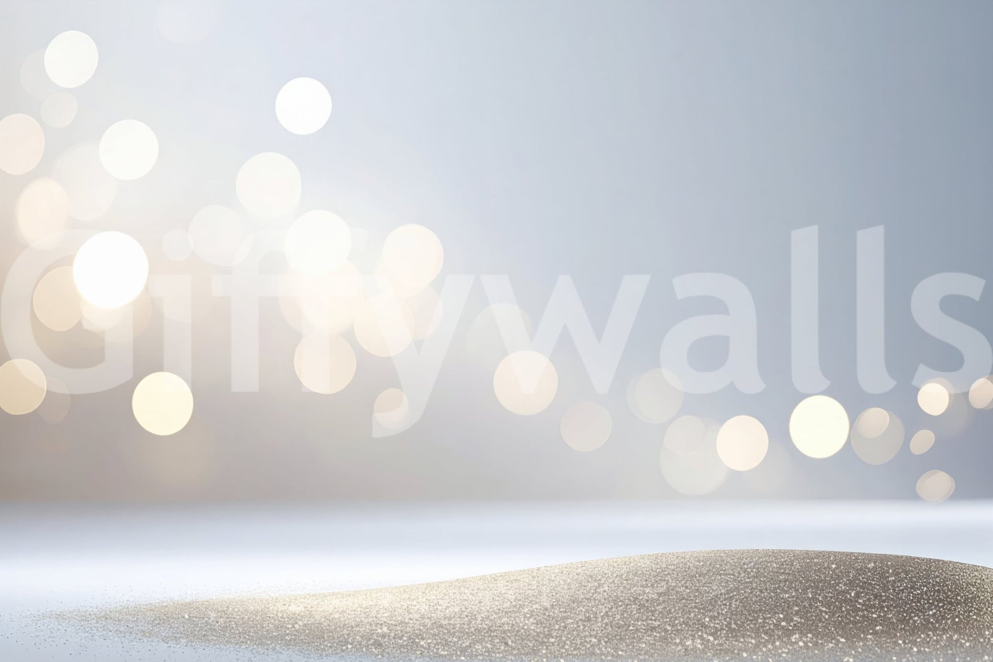 Neutral tone Subtle Sparkle Wall Mural with a sophisticated dust effect.