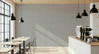 Neutral smoke grey wall covering Subtle Squares Light Grey small dappled dots