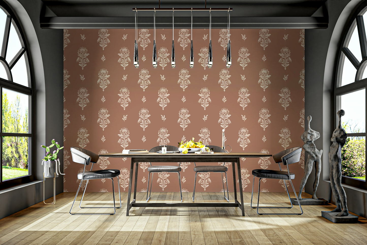 Delicate terracotta pattern

