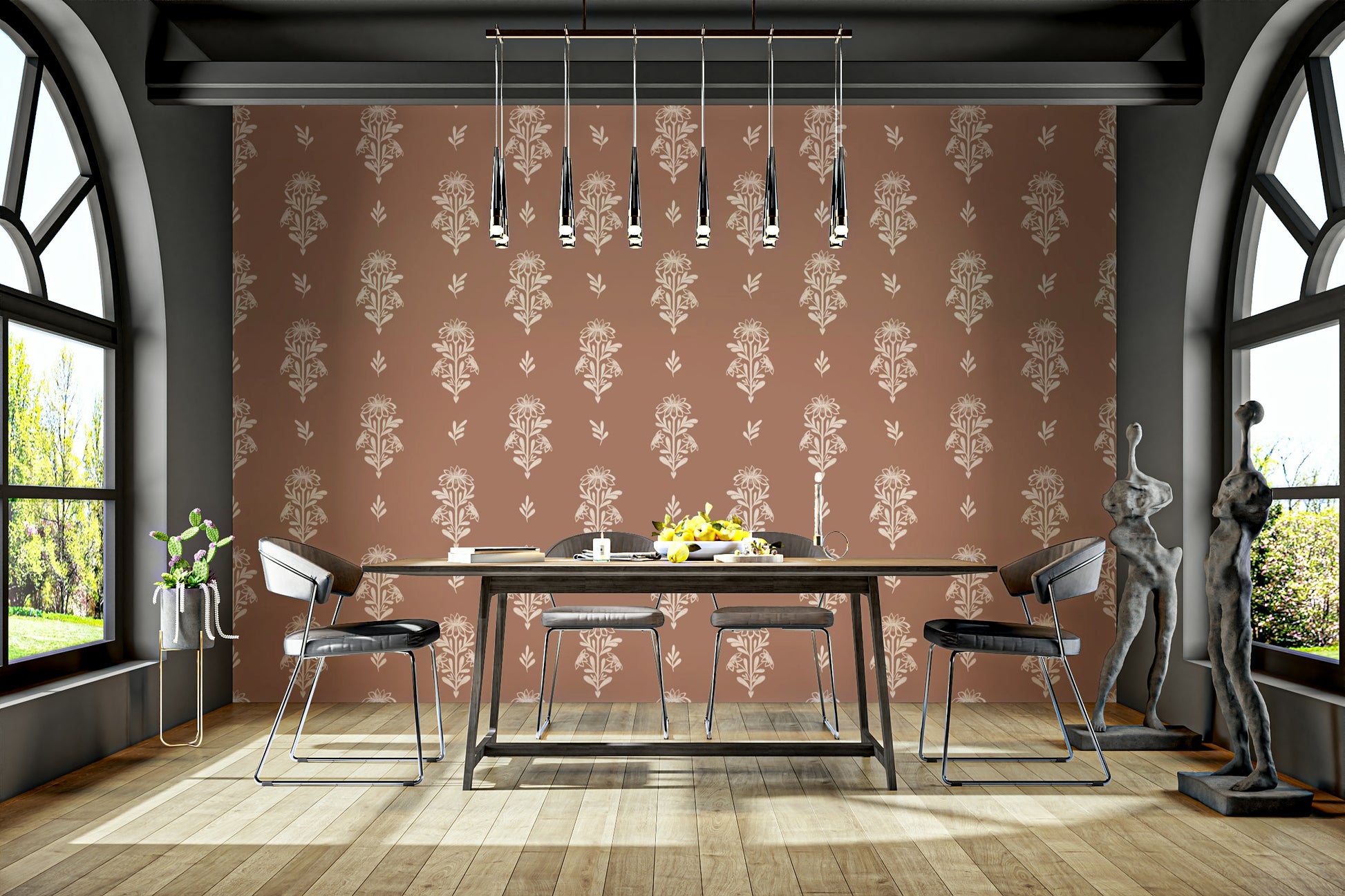 Delicate terracotta pattern

