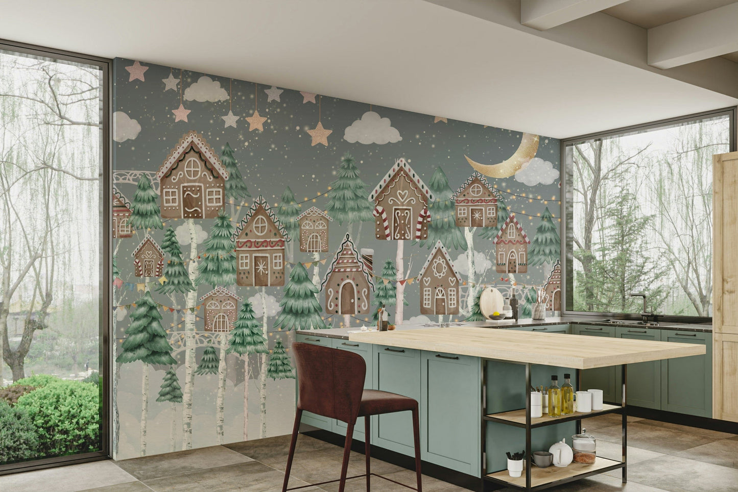 The design has a beautiful, artistic aesthetic.

