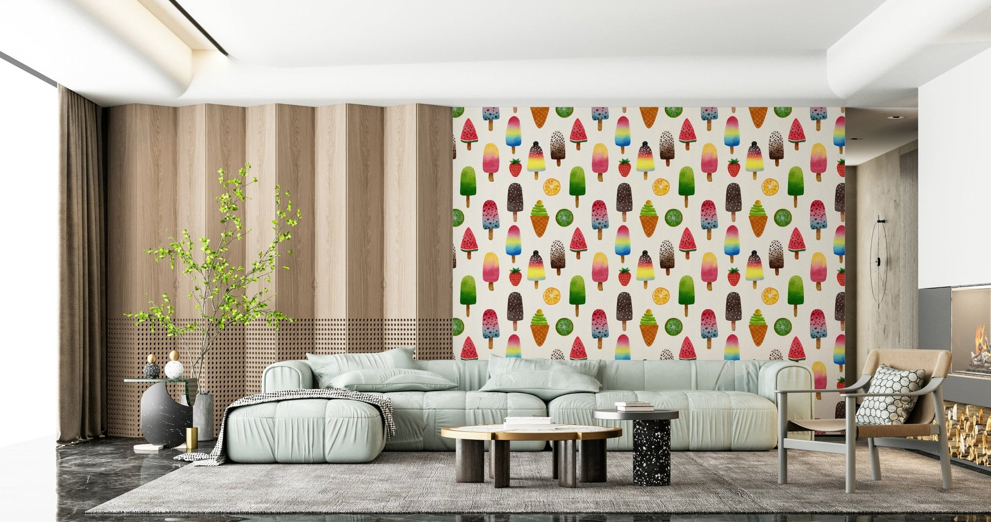 Summer Ice Pops Wallpaper⁠