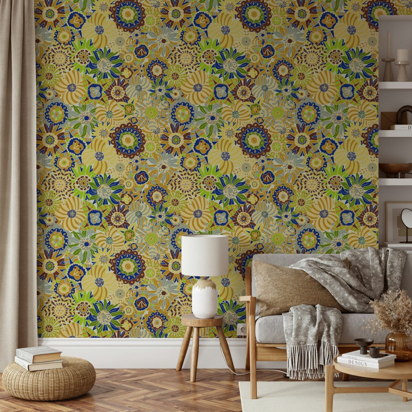 Wallpaper with a bright background.

