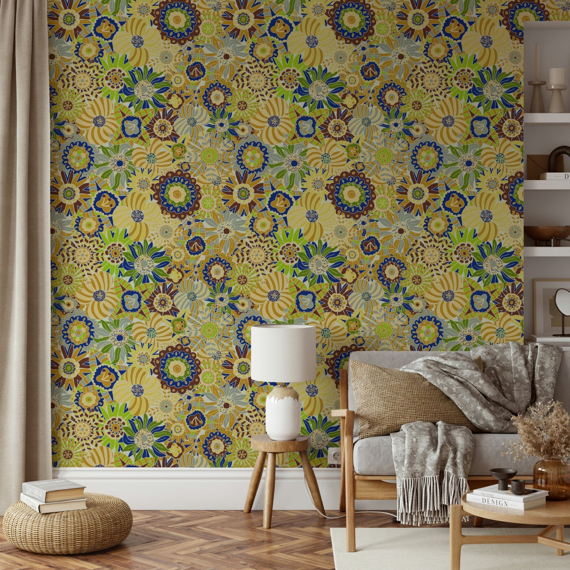 Wallpaper with a bright background.

