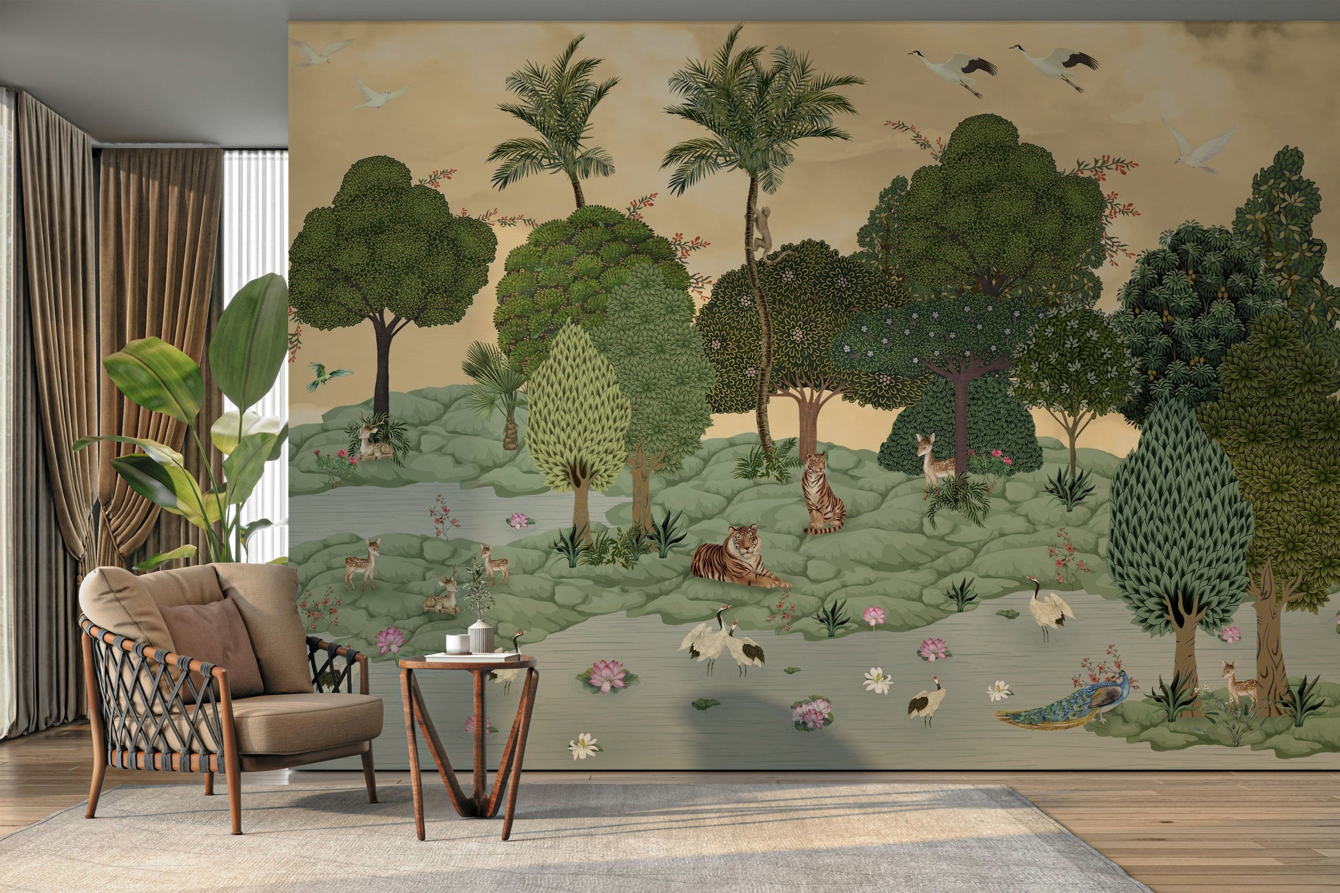 View of friendly shapes and a playful pattern

