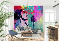 Sunday Blues Wall Mural
