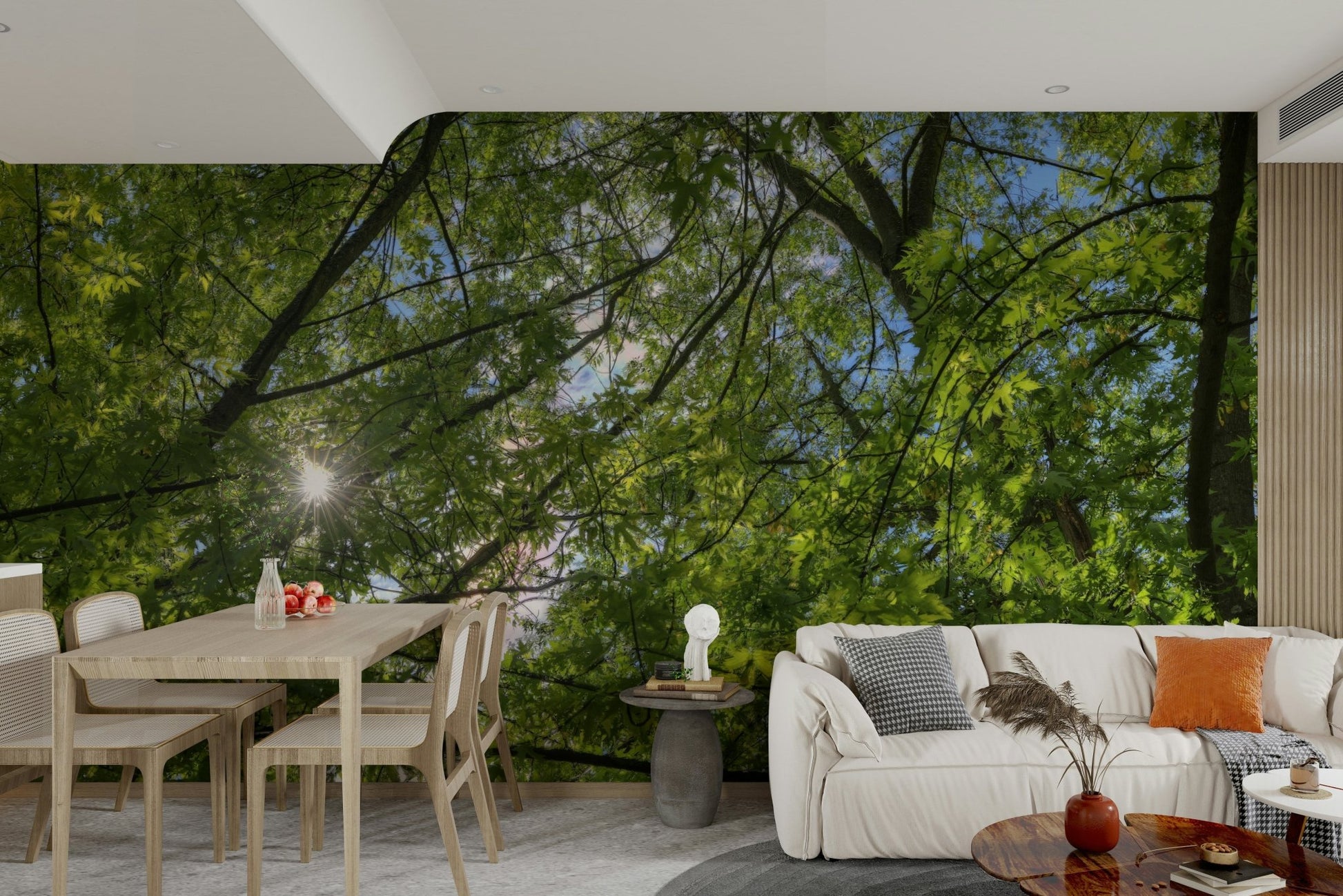 Wall decor evoking peace and outdoor beauty.

