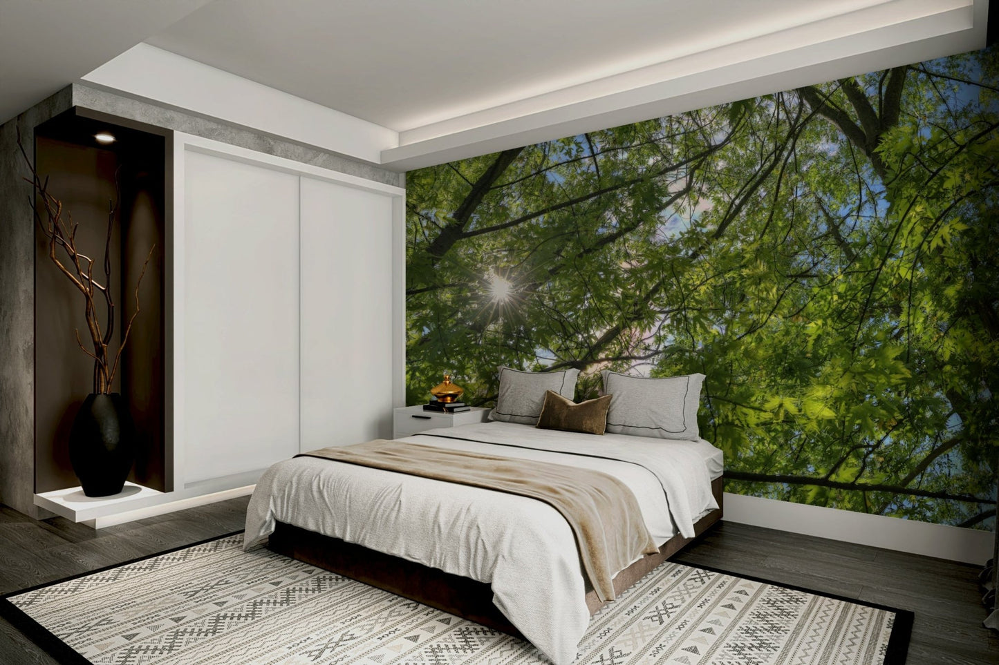 Photorealistic or artistic nature print.

