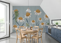 Sunny Daisy Field Wall Mural