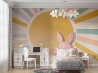 It gives the illusion of a window looking out onto a perfect day.
