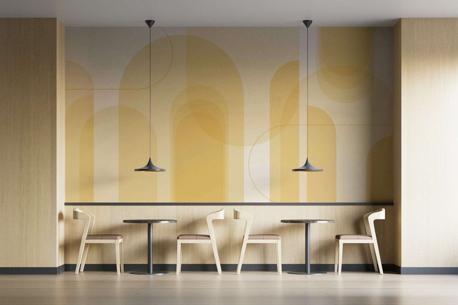 Smooth color transitions without harsh lines.

