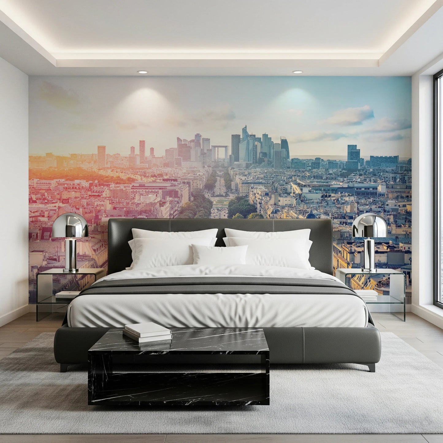 Sunrise Over Paris Wall Mural
