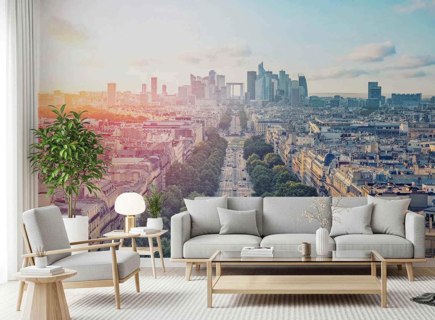 Sunrise Over Paris Wall Mural