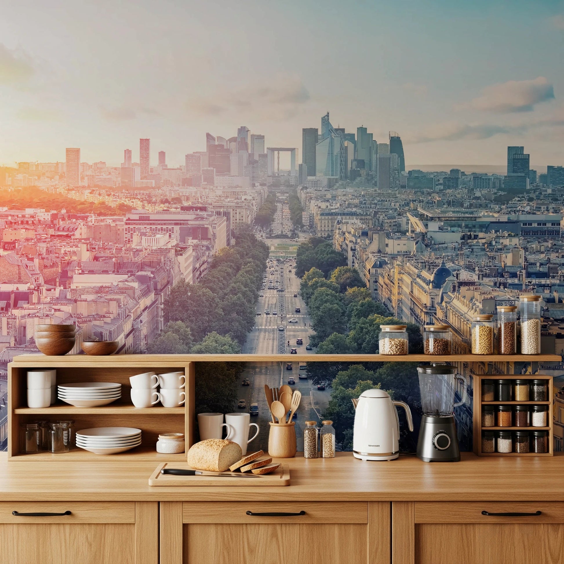 Sunrise Over Paris Wall Mural