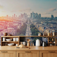 Sunrise Over Paris Wall Mural