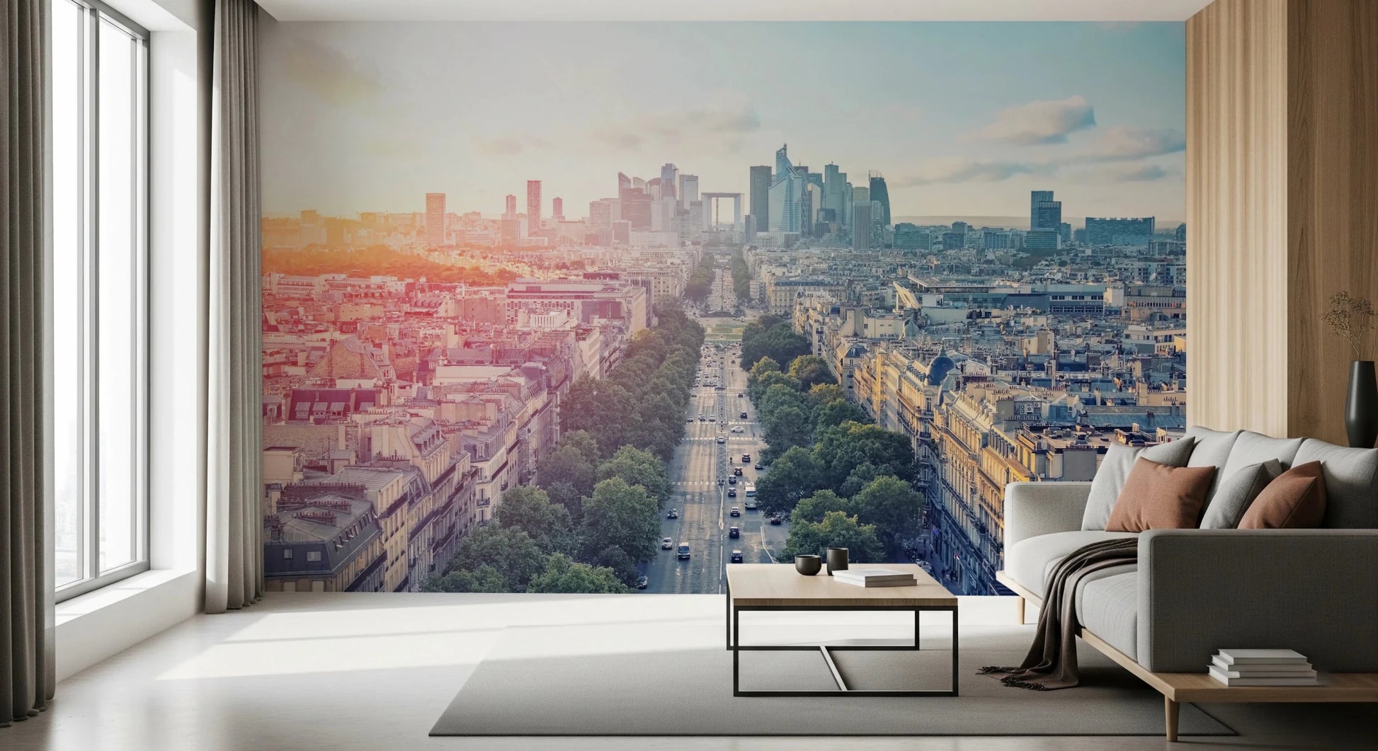 Sunrise Over Paris Wall Mural