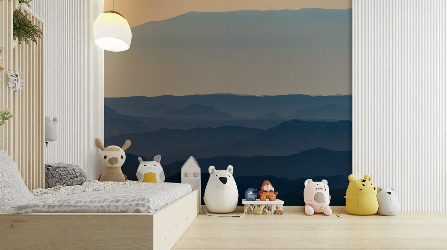 A contemplative sunrise vista wallpaper mural for a feature wall.

