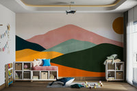 The style is abstract and has a peaceful, artistic feel.

