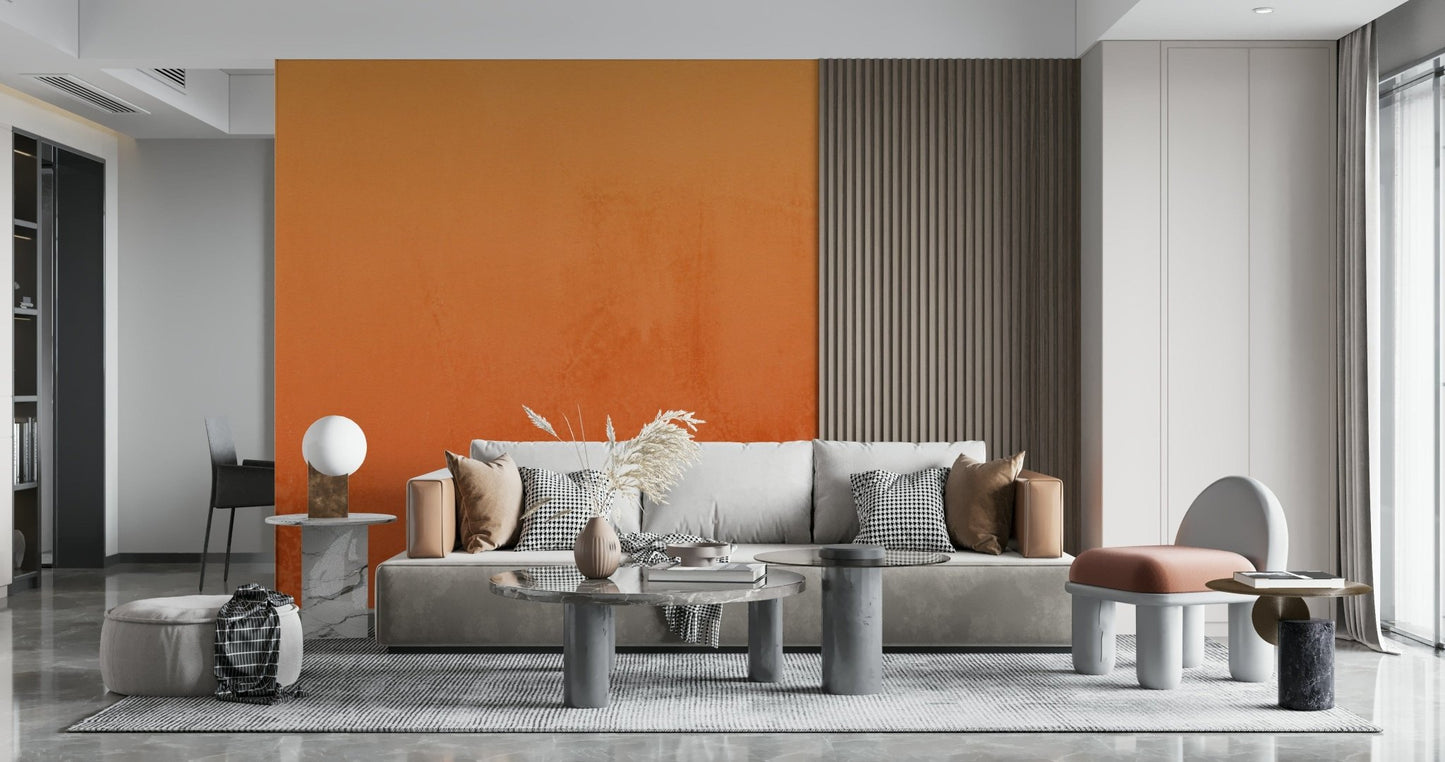 Monochrome sunset wall mural with blended tones