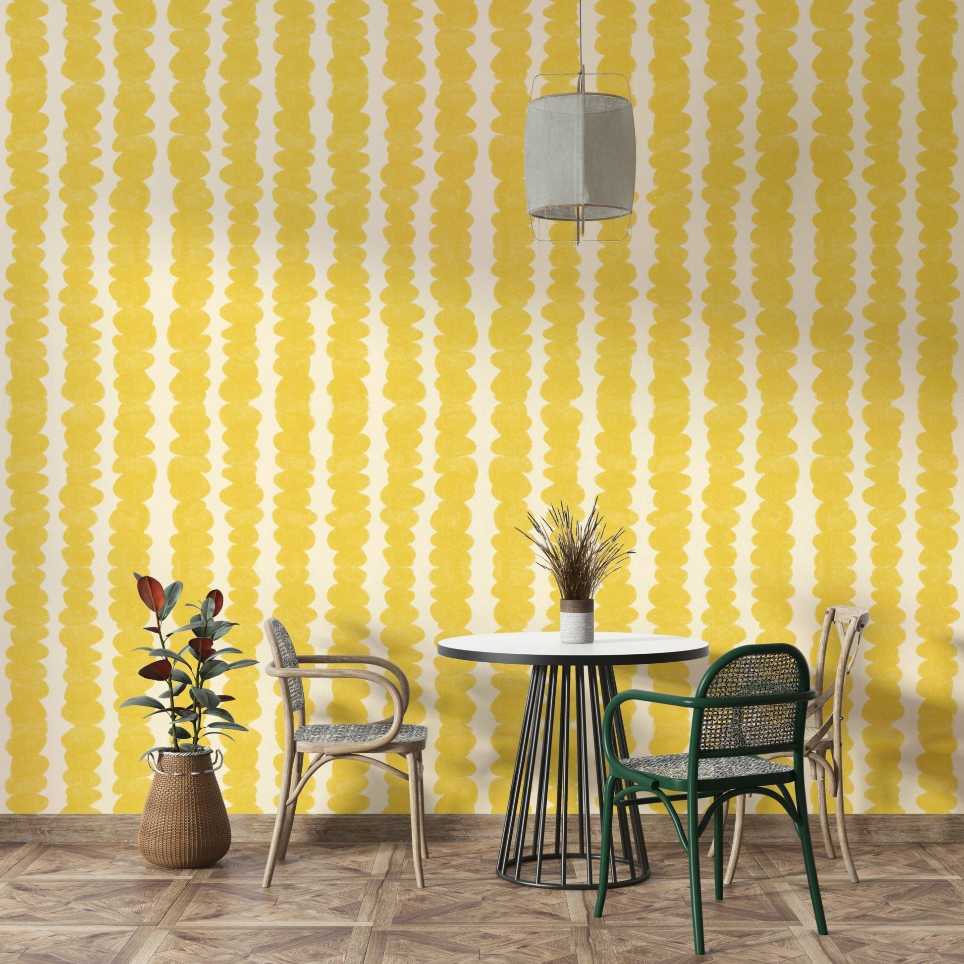 Dynamic Sunshine Stacks wallpaper for feature walls

