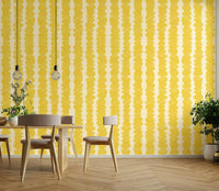 Playful Sunshine Stacks wallpaper for living rooms

