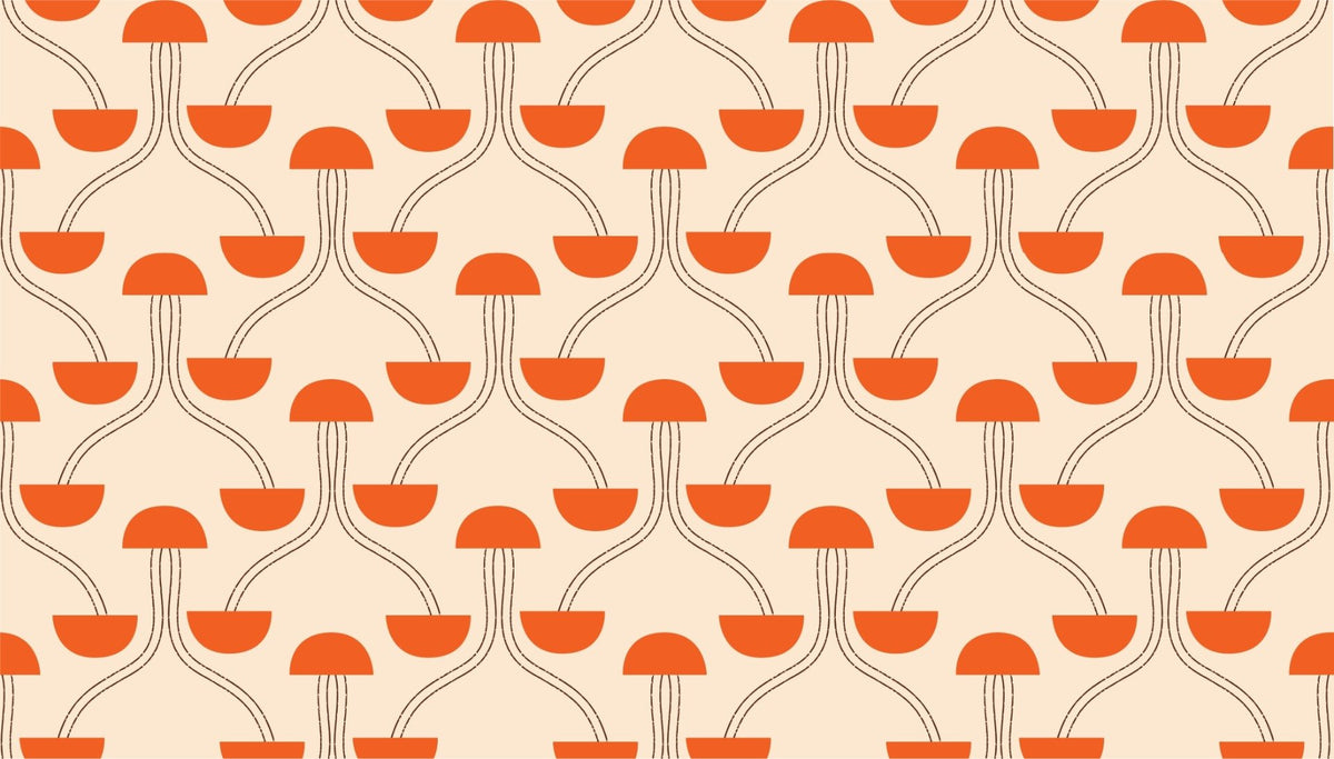 Mindfulness Zen Orange Wallpaper in your room — zoomed