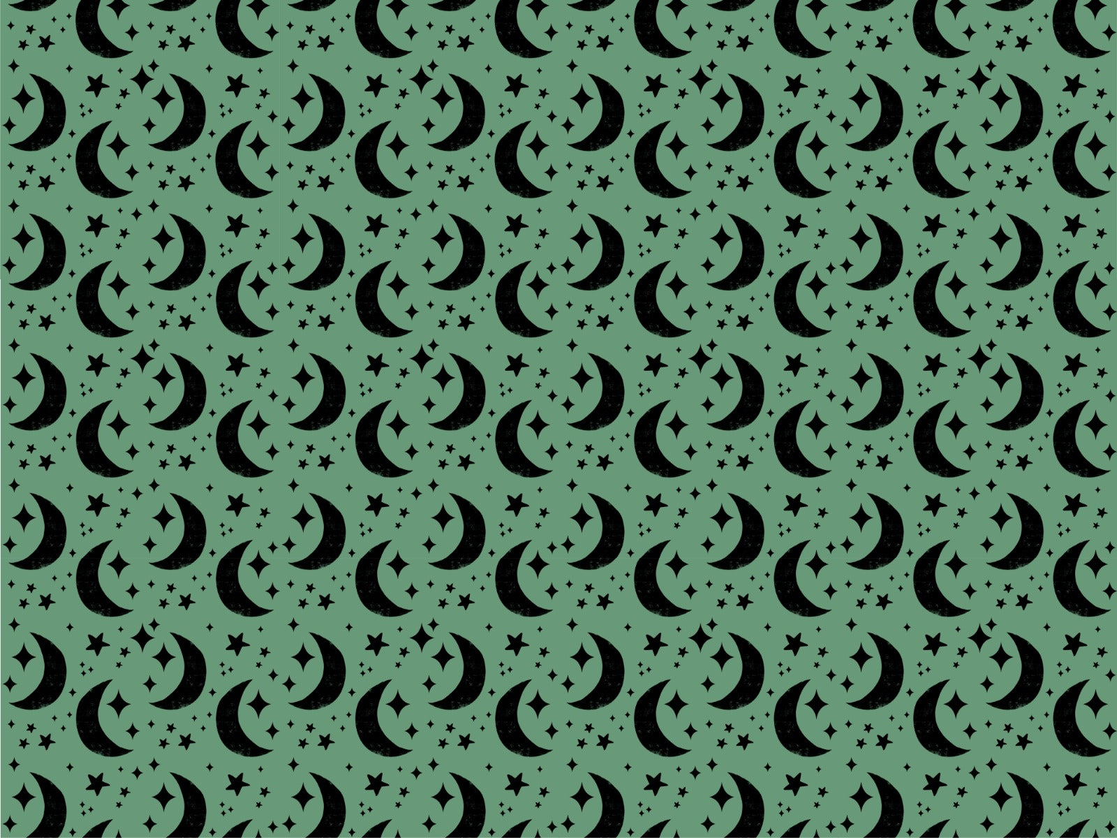Moon Green Background Wallpaper