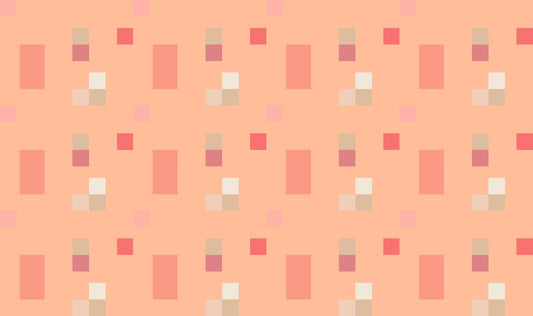 Peach Fuzz Tile Pattern Wallpaper