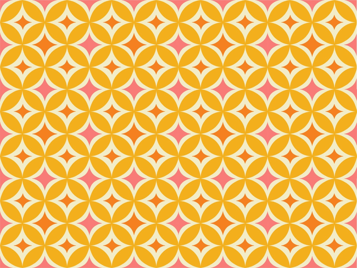 Portuguese Yellow Tiles Azulejos Design Wallpaper in your room