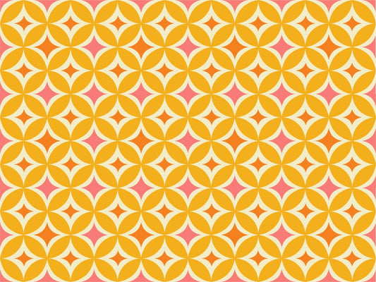Portuguese Yellow Tiles Azulejos Design Wallpaper