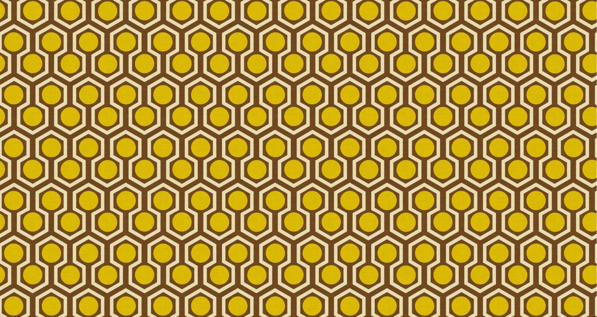 1970s Hex Dot Brown Color Wallpaper