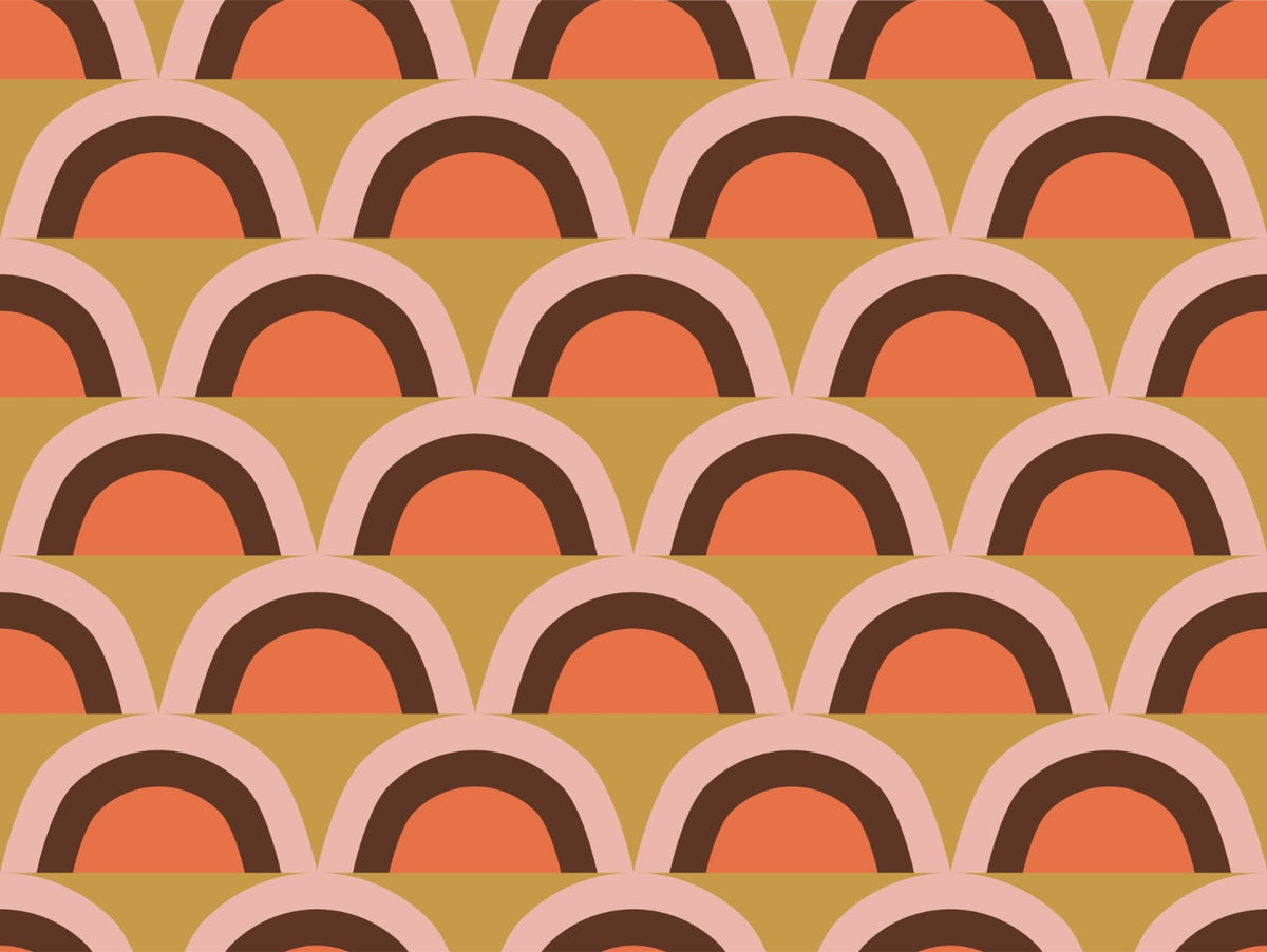 Boho Pink Apricity Wallpaper For Walls in your room — zoomed