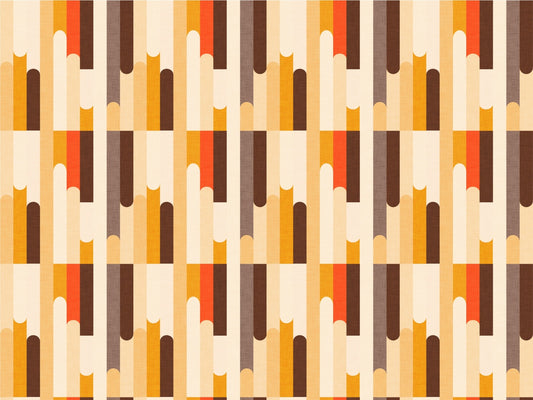 Retro Color Block Classic Wallpaper