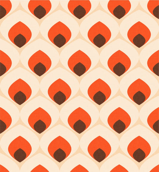Ogee Classic Design Pearl Wallpaper