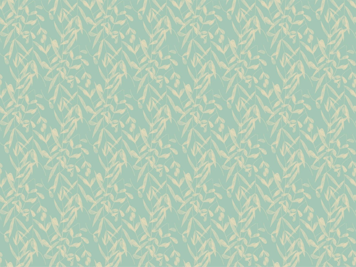 Dark Academy Floral Blue Wallpaper in your room