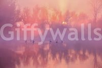 Swan Lake Sunrise Wall Mural -2343606